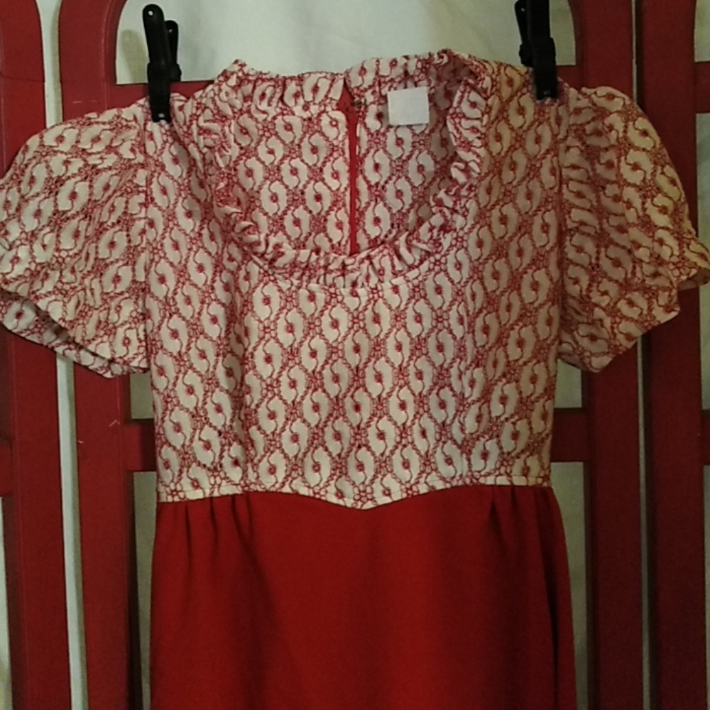 Vintage empire waist full length dress